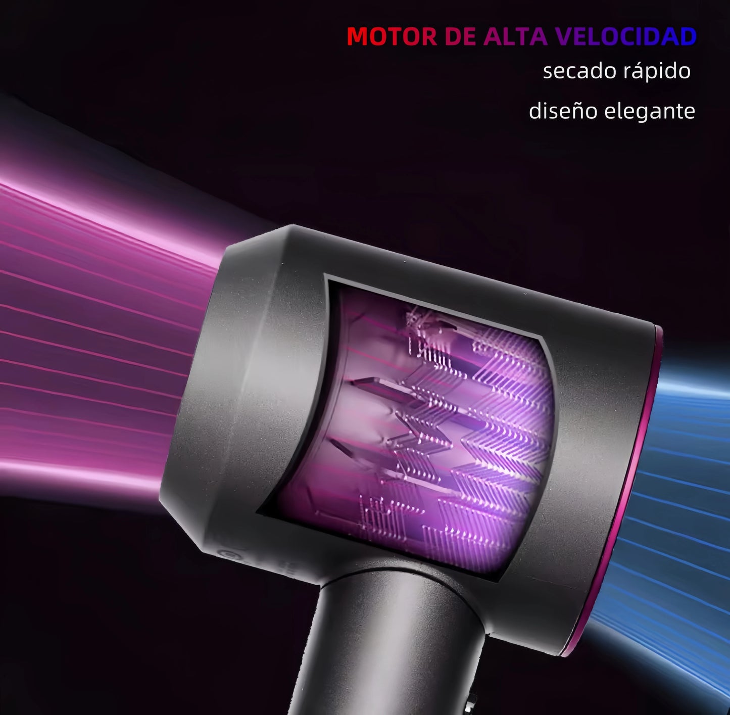 SECADOR DE PELO PROFESIONAL IÓNICO- ALTA POTENCIA Y SECADO RAPIDO